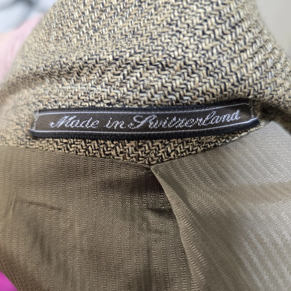 Vtg Ermenegildo Zegna Soft Men's Blazer Sports Jacket Size 44R EUC TO PRISTINE - Picture 10 of 16